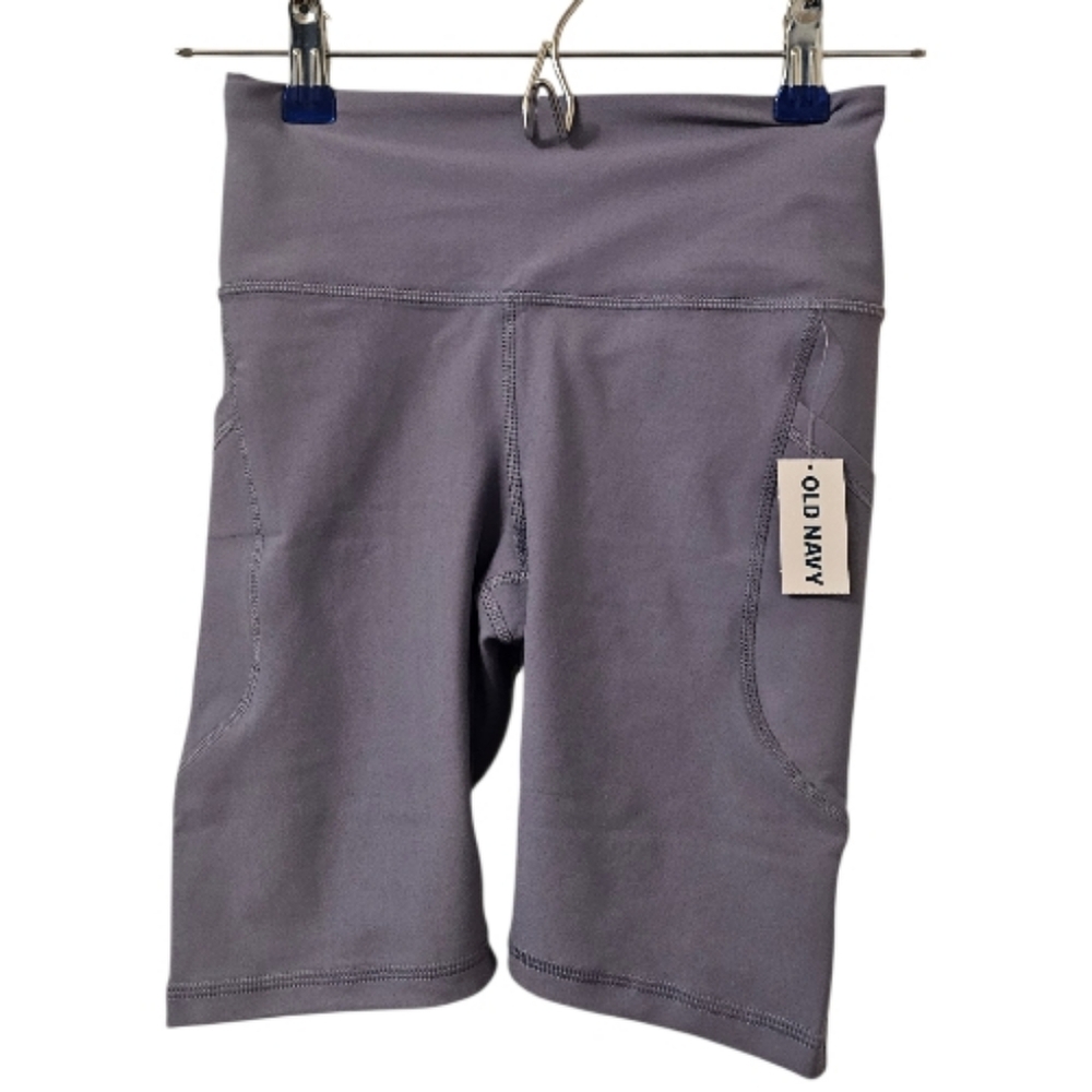 Purple Old Navy Women's High-Waist PowerSoft Biker Shorts